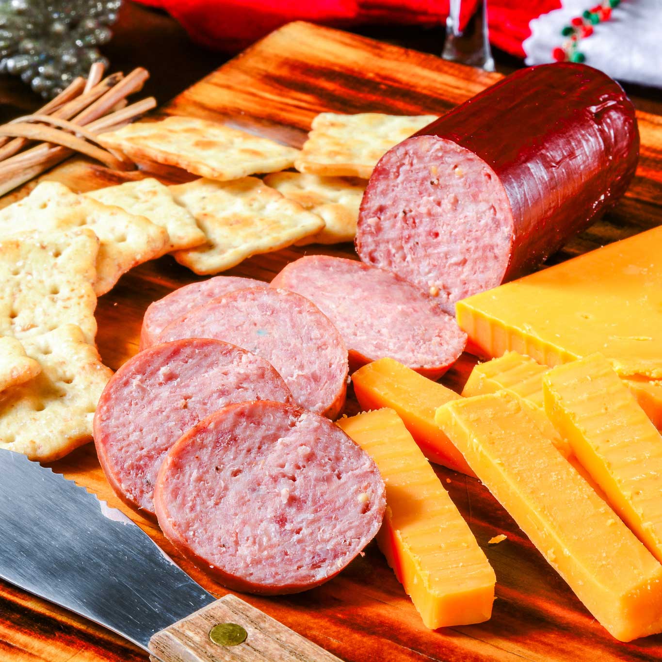 Applewood Smoked Summer Sausage | No Nitrates, Gluten Free & Keto Friendly