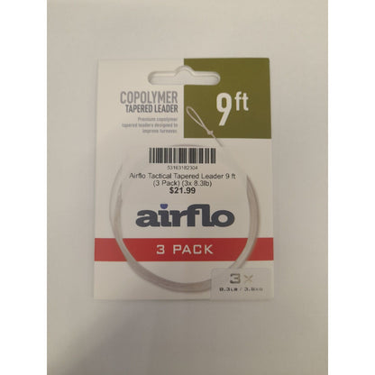Airflo Tactical Tapered Leader 9 ft (3 pack)