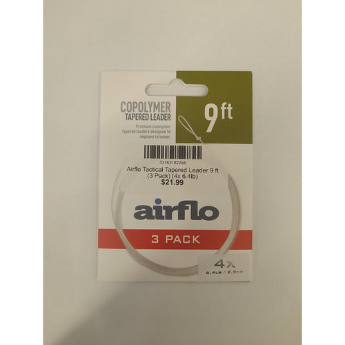 Airflo Tactical Tapered Leader 9 ft (3 pack)