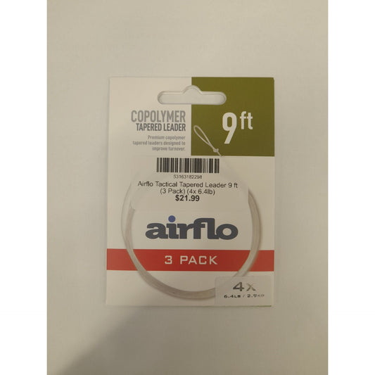 Airflo Tactical Tapered Leader 9 ft (3 pack)