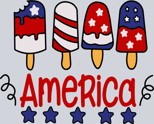 America Popsicle - STK00146 (DTF Transfers)
