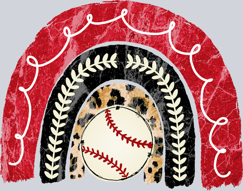 Baseball Rainbow - STK00430 (DTF Transfers)