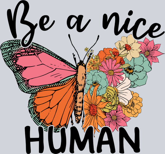 Be A Nice Human - STK00462 (DTF Transfers)