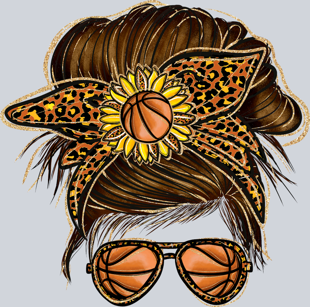 Basketball Mom Messy Bun - STK00436 (DTF Transfers)