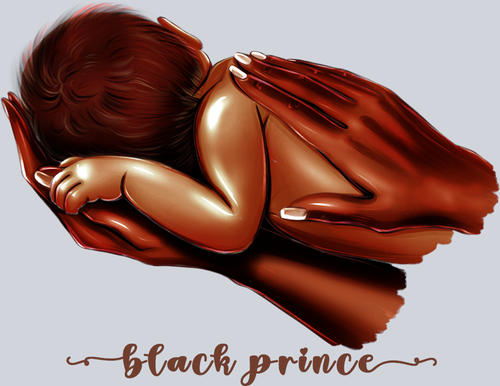 Black Prince Baby Boy - STK00909 (DTF Transfers)