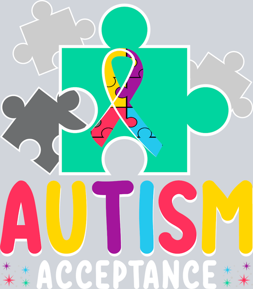 Autism Puzzle Pieces - STK00326 (DTF Transfers)