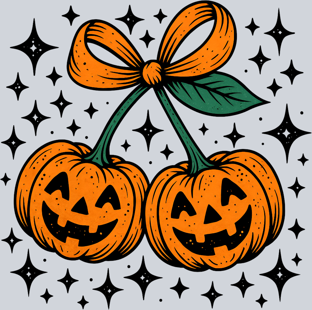 Autumn dangling pumpkins - STK07334 (DTF Transfers)