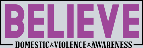 believe domestic violence awareness 4 - STK07405 (DTF Transfers)