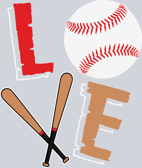 Baseball Love - STK00412 (DTF Transfers)
