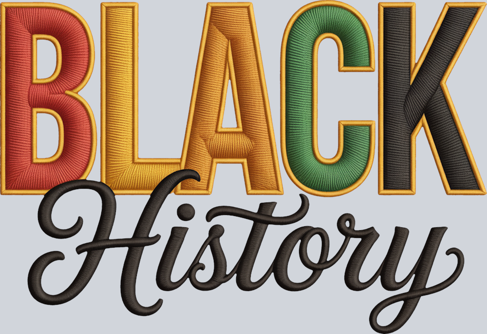 Black History Embroidery 1 - STK07551 (DTF Transfers)