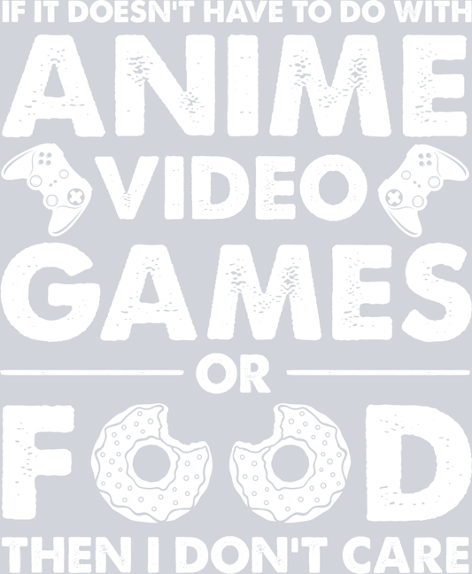 Anime Video Games Food White - STK00270 (DTF Transfers)