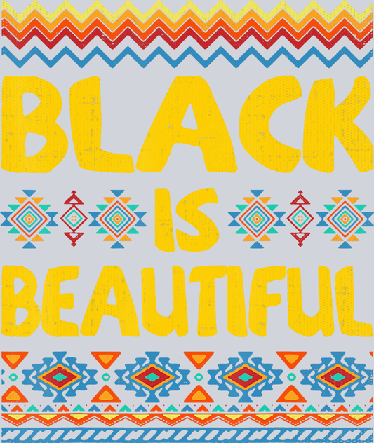 Black Is Beautiful Pattern Border - STK00823 (DTF Transfers)