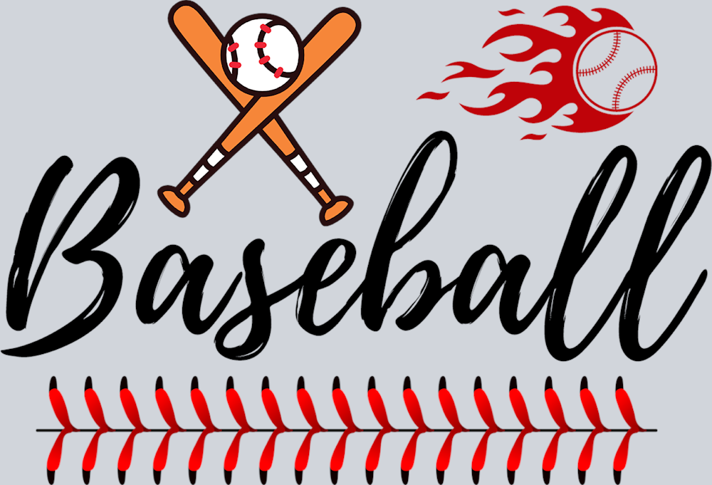 Baseball - Black - STK00392 (DTF Transfers)