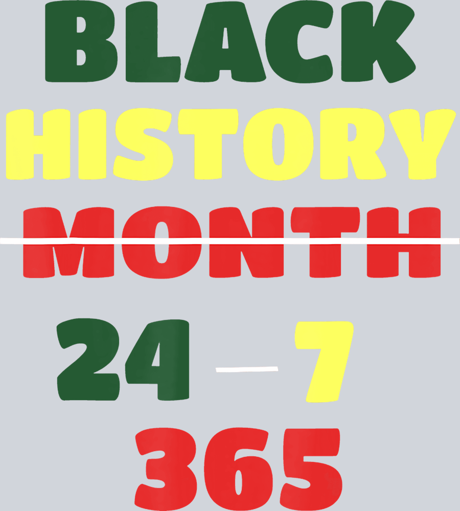 Black History Month 24 7 365 Strikeout - STK00781 (DTF Transfers)