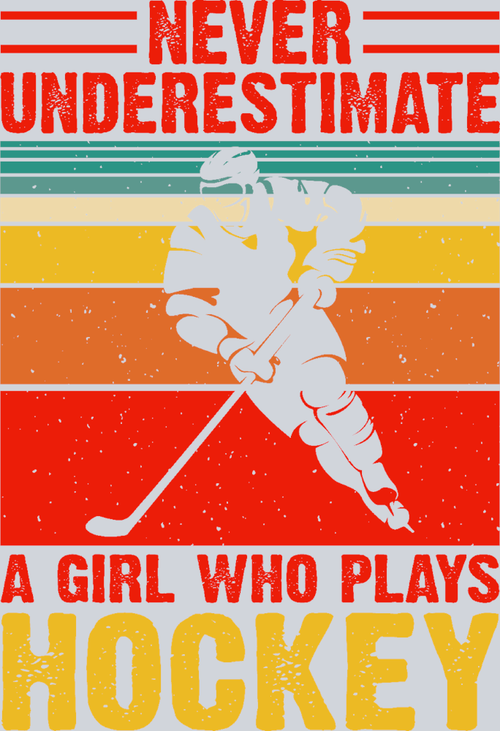 A Girl Who Plays Ice Hockey 2 - STK00042 (DTF Transfers)