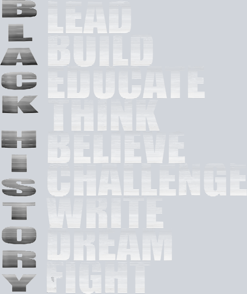 Black History Lead Build Educate - STK00736 (DTF Transfers)