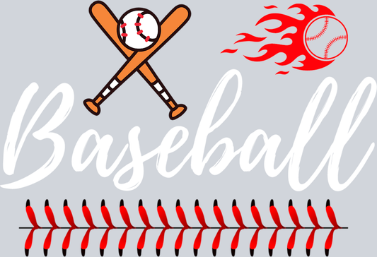 Baseball - White - STK00393 (DTF Transfers)