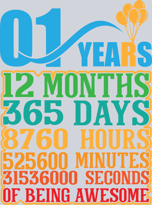 1 Year 12 Months - STK00001 (DTF Transfers)