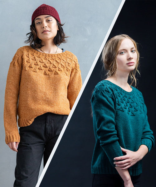 Brooklyn Tweed Kirigami | Textured Yoke Pullover